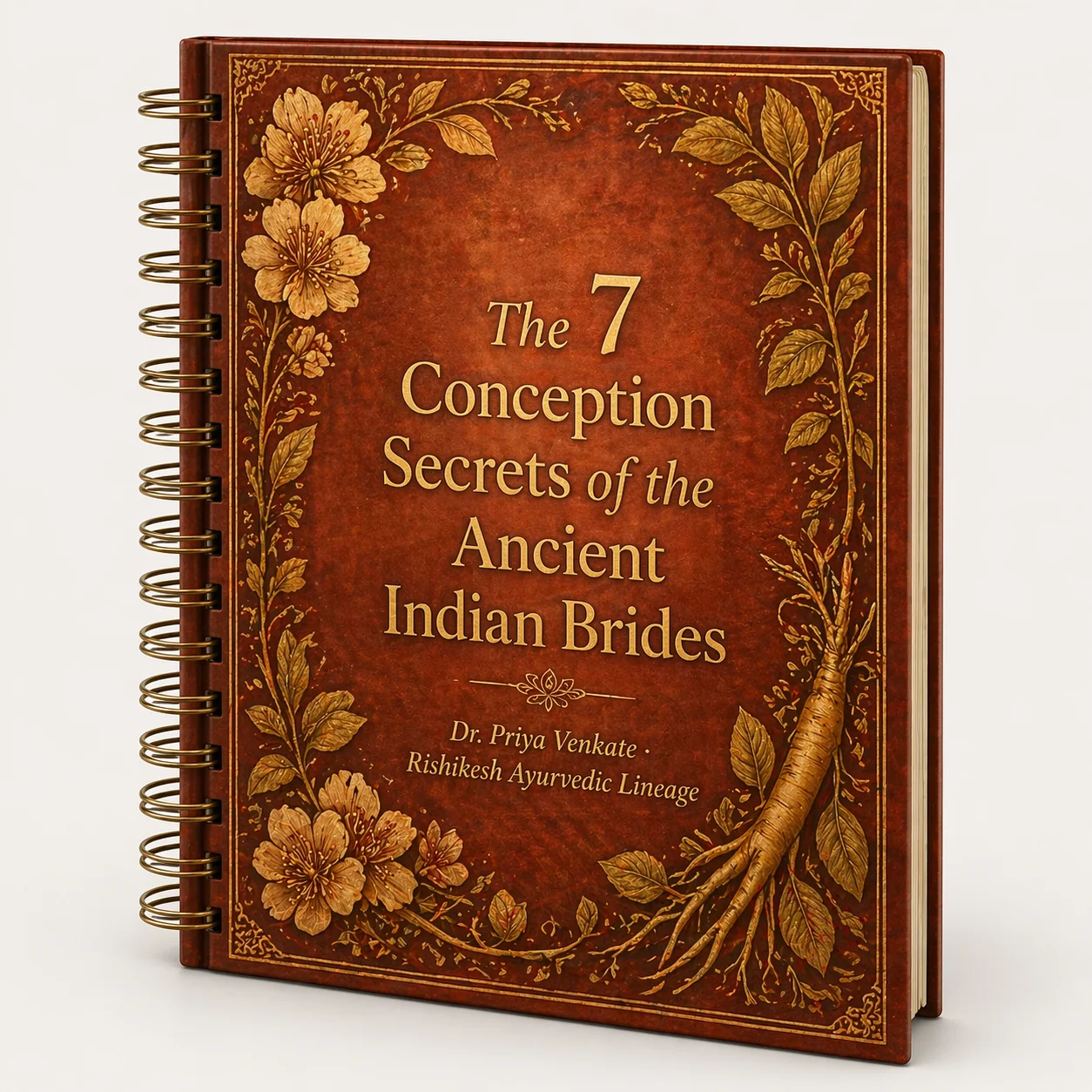 The 7 Conception Secrets — eBook cover in terracotta and gold