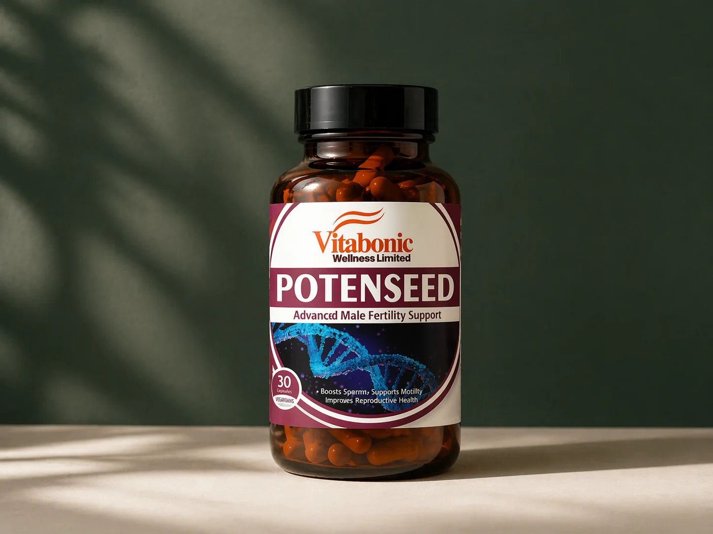 Potenseed — male fertility supplement bottle