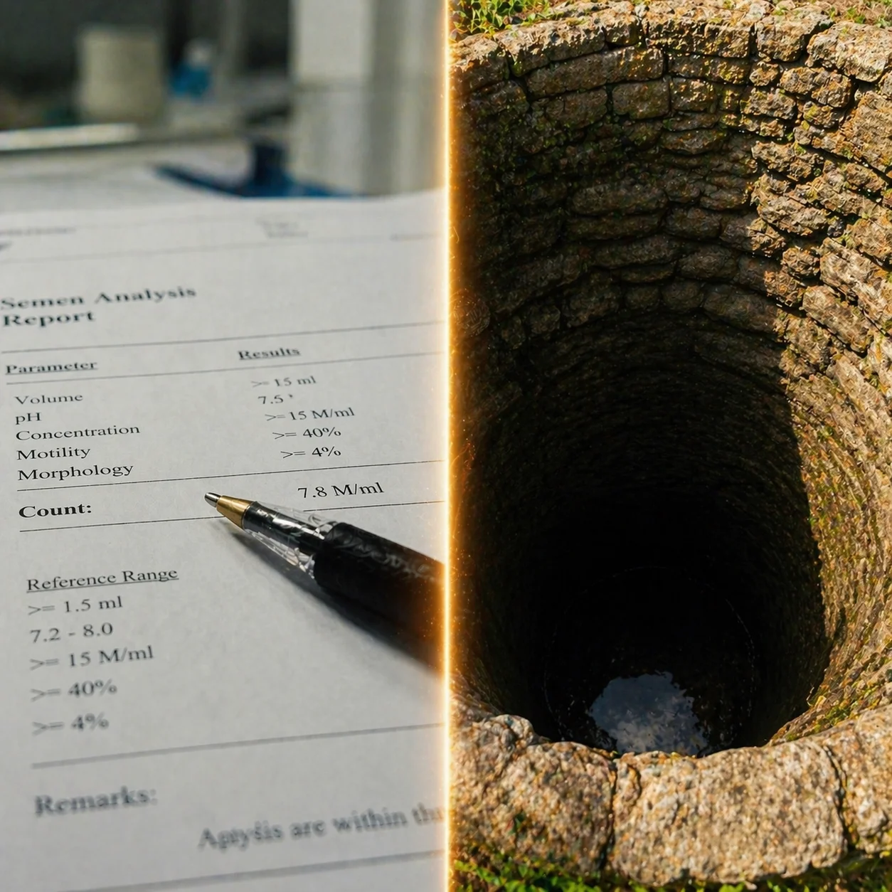 Split: clinic measuring output vs the factory that produces it