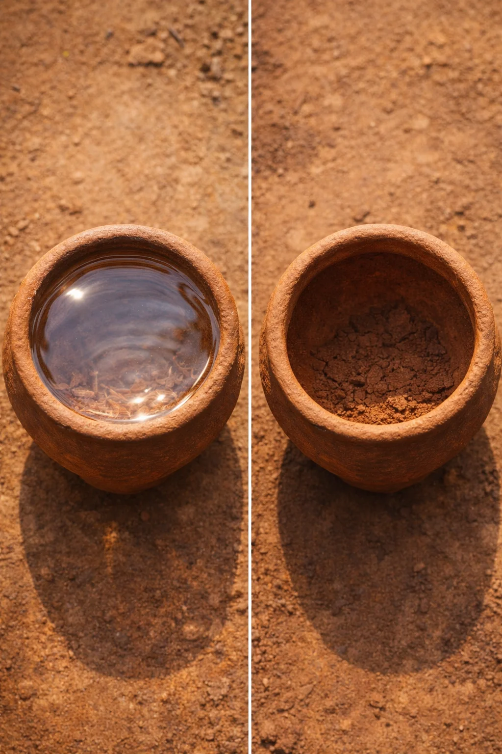 The well analogy, full well vs dry well
