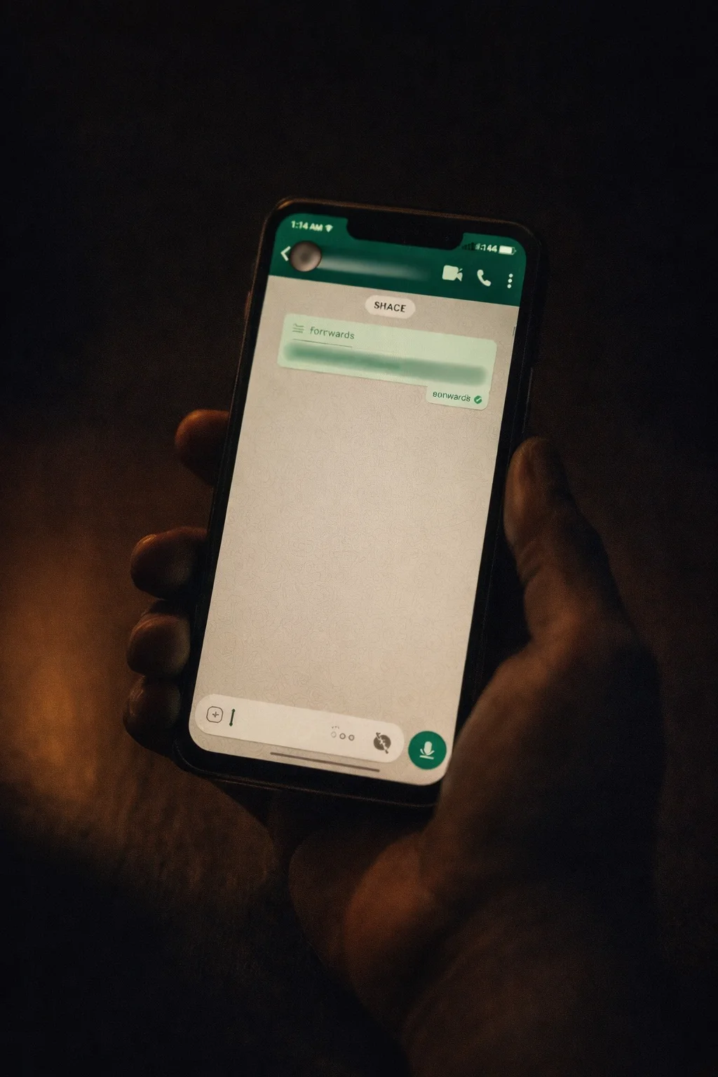 David on a phone call